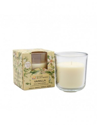Bougie parfumée en verre Vanille 150 g – La Casa de los Aromas