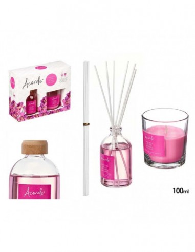 Set Mikado 100 ml Bougie 30H Orchidée...