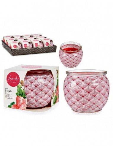Bougie parfumée en pot en verre fresa...
