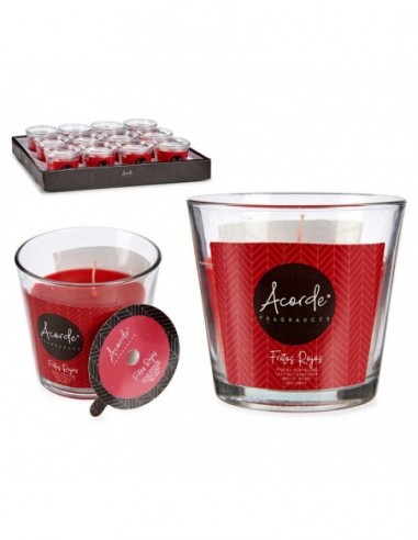 Bougie vaso Fruits Rouges 28h - Acorde