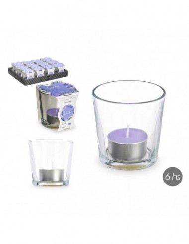 Bougie chauffe-plat avec support...