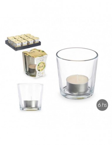 Bougie chauffe-plat avec support...