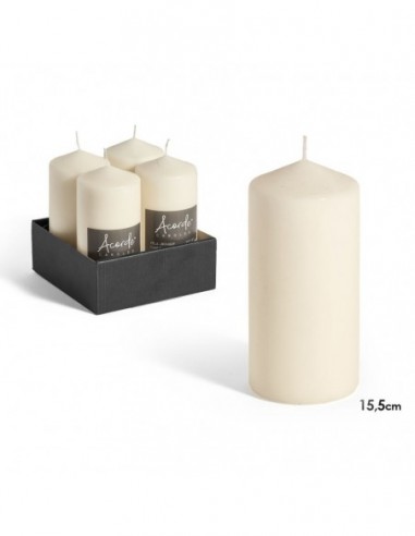 Bougie bloc crème 15.5 cm - Acorde