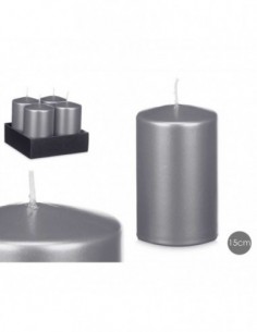Bougie bloc argent large...
