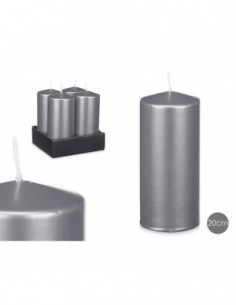 Bougie bloc argent large...