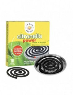 Lot de 10 spirales parfumées Citronnelle – La Casa de los Aromas